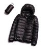 2021 New lightweight down jacket Women's hooded off-season clearance: Korean short style women's white duck down lightweight women's wear Application Scenario